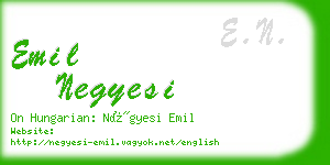 emil negyesi business card